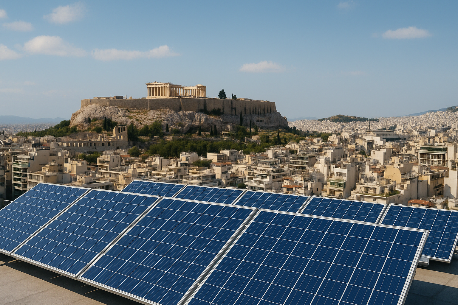 Φωτοβολταϊκά στην Αθήνα